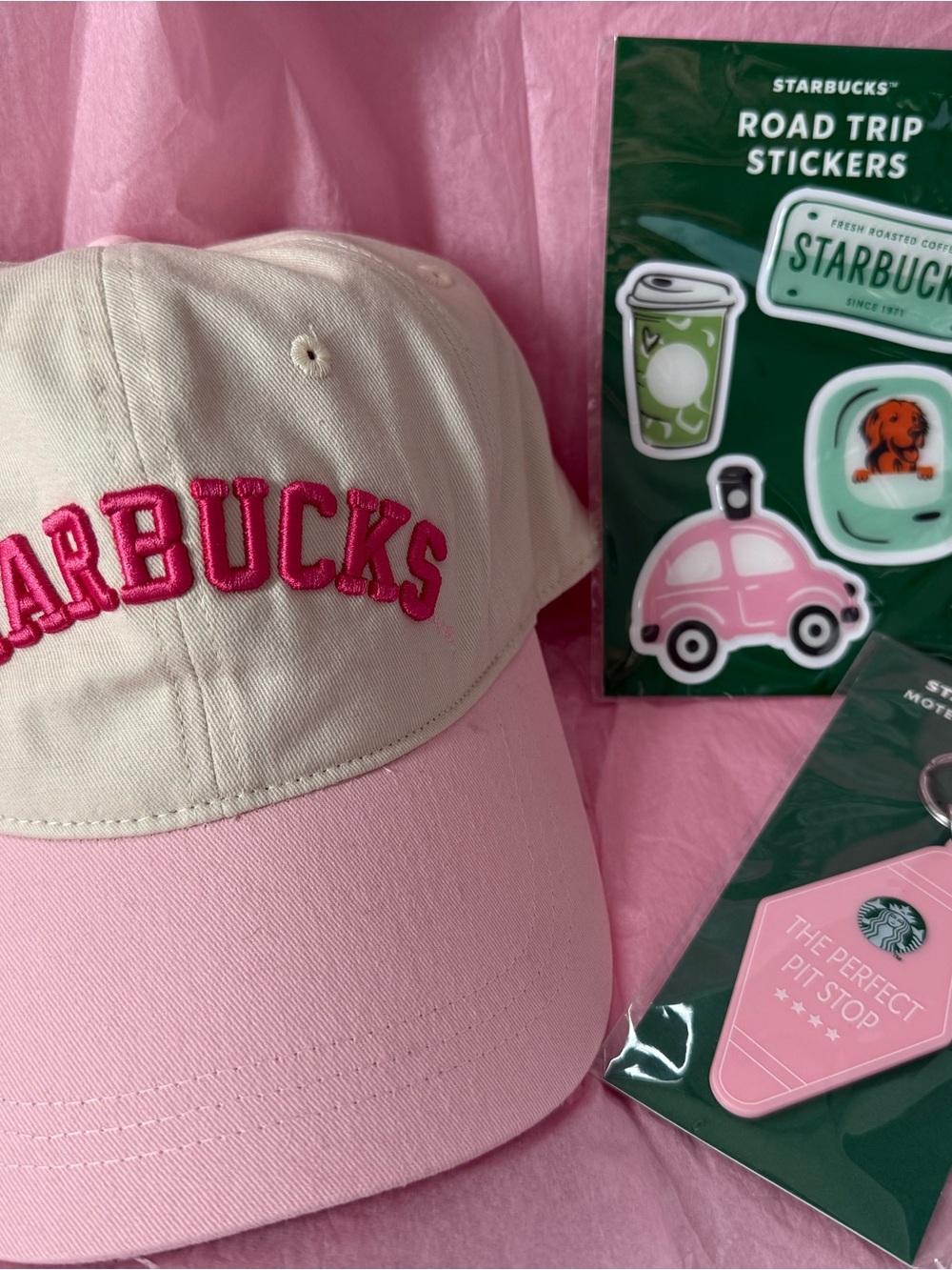 Starbucks Pink Cap Road Trip Bundle